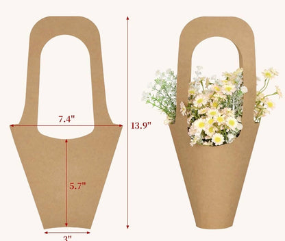 Kraft Paper Gift Bags with Handle