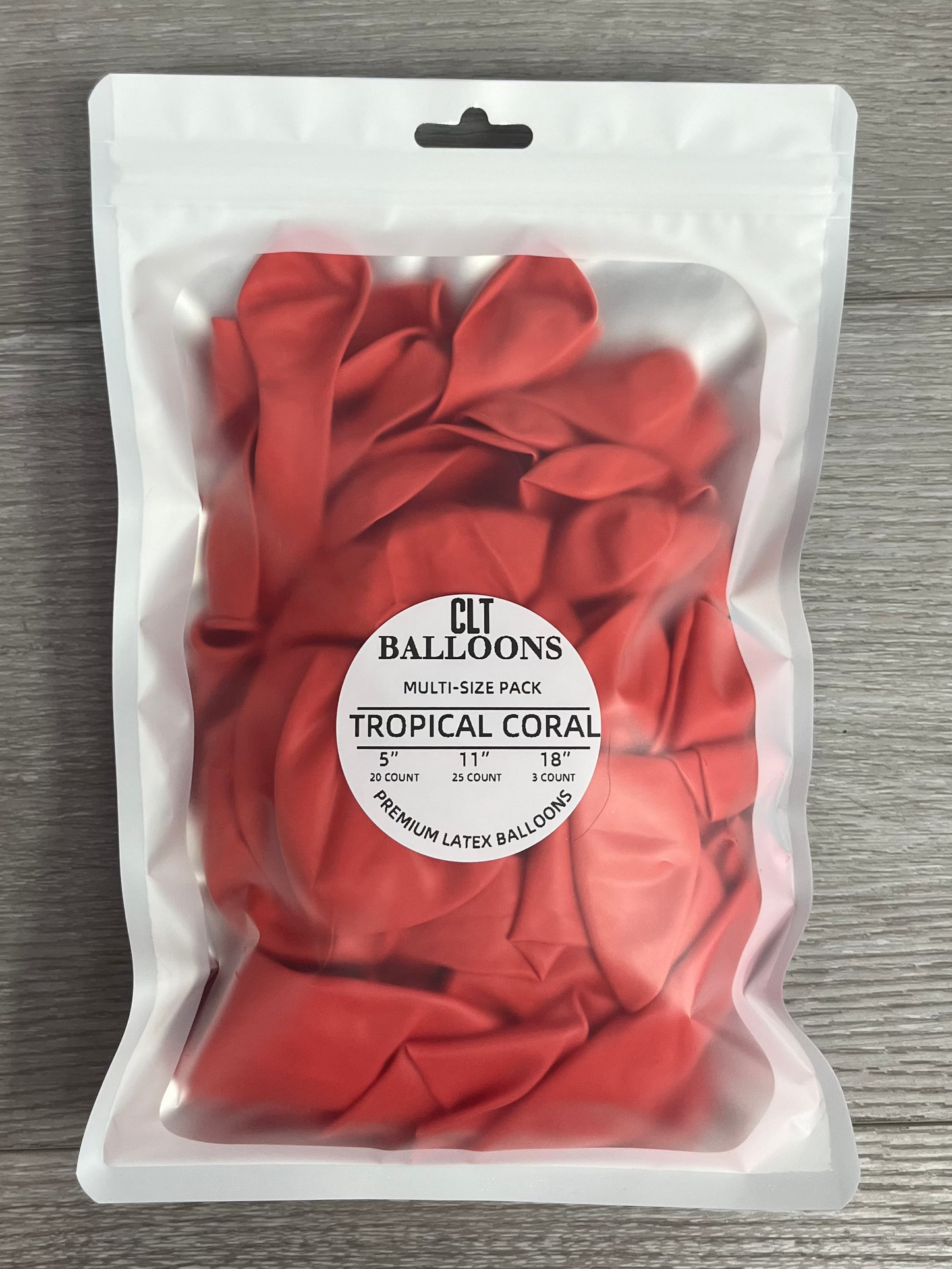 Tropical Coral Balloon Multi-Size Pack