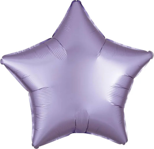 18” Satin Luxe Pastel Lilac Star Foil Balloon