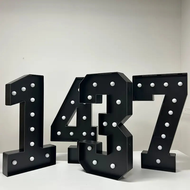 Black Marquee Number Daily Rental Fee