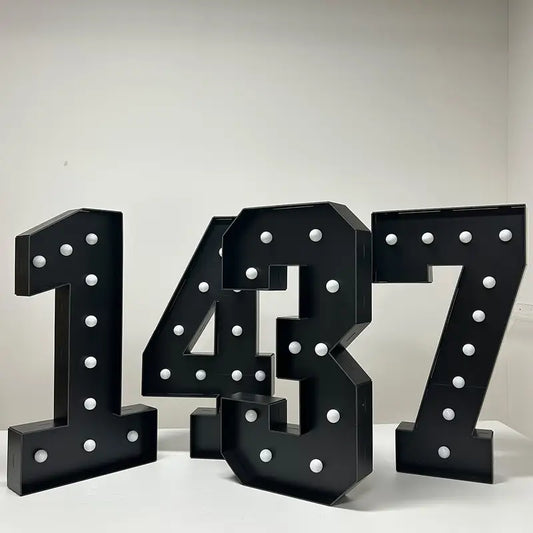 Black Marquee Number Daily Rental Fee