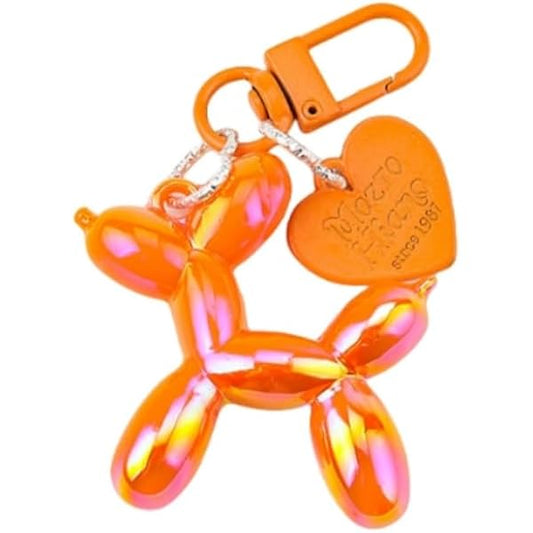 Dark Orange Keychain Balloon Dog