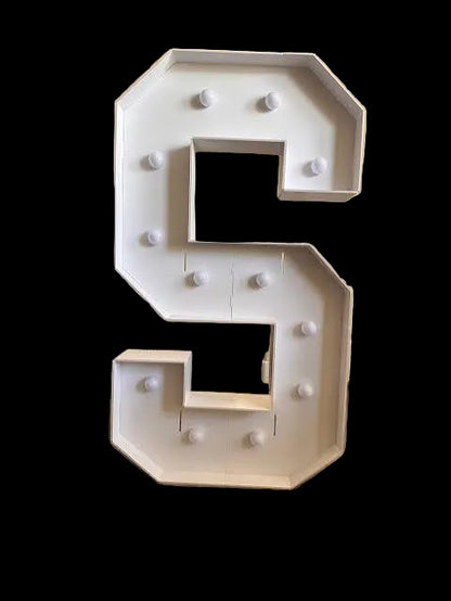 White Marquee Letters Daily Rental Fee