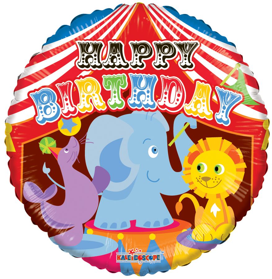 18” Birthday Circus Balloon