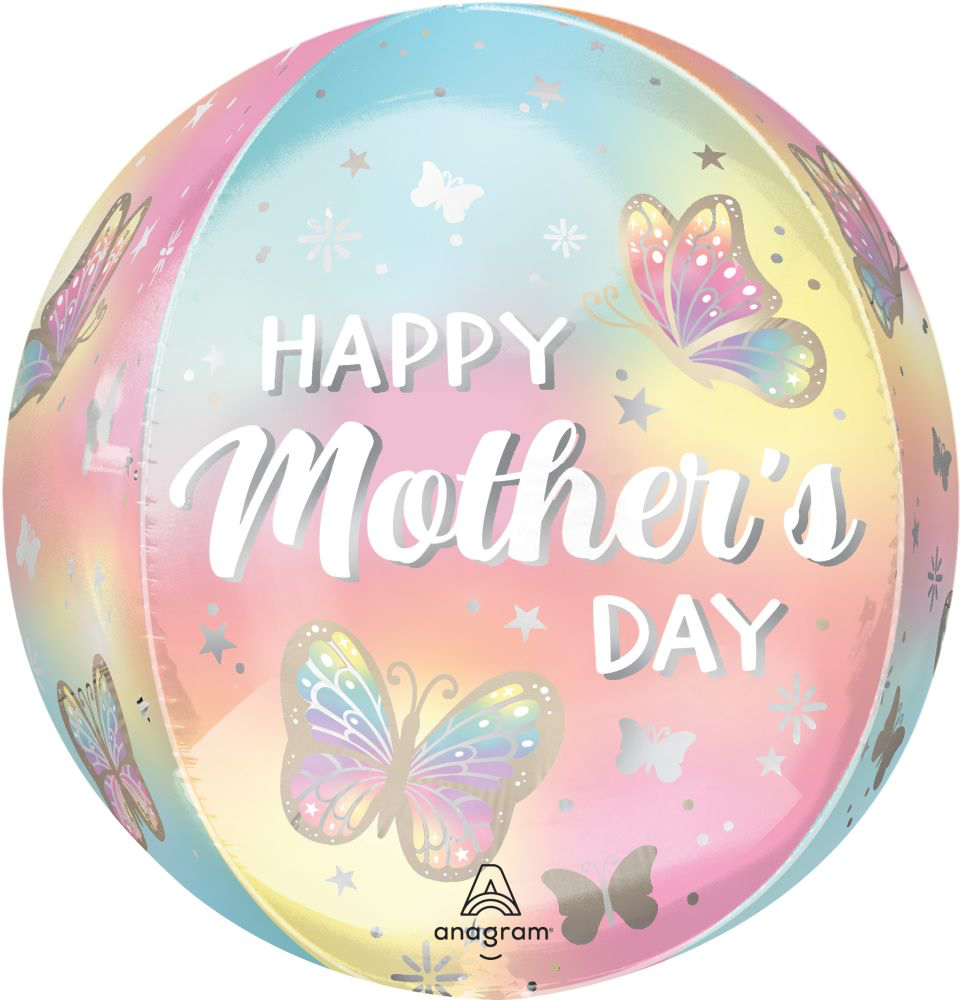Happy Mother’s Day Butterfly Orbz Balloon
