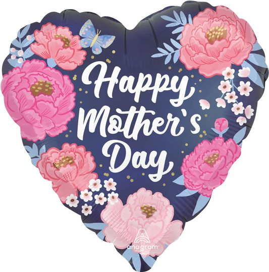 18" Happy Mother’s Day Peony Flowers Balloon