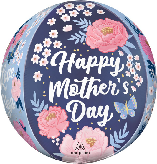 Orbz Happy Mother’s Day Peony Flowers Balloon