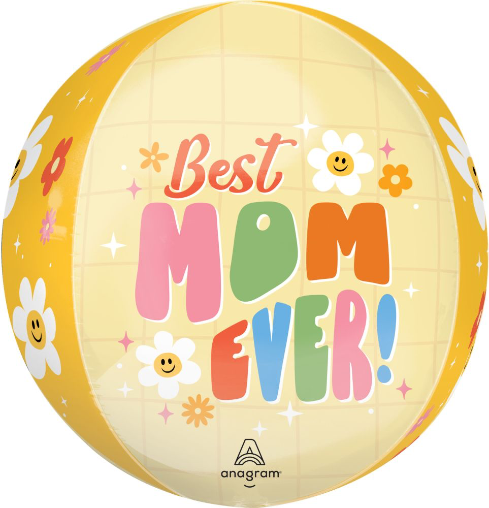 Orbz Best Mom Ever Retro Balloon