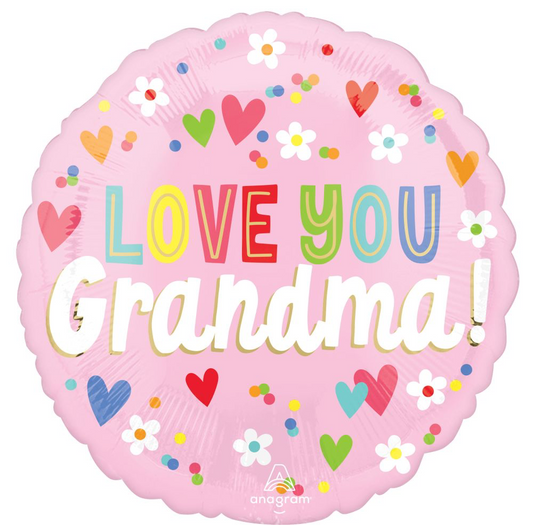 18" Love You Grandma Balloon