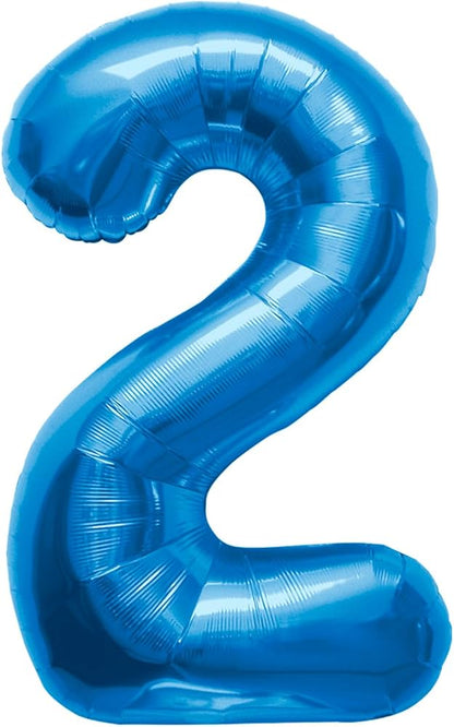Royal Blue Number Foil Balloon