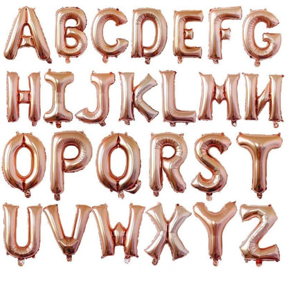 34” Rose Gold Letter Foil Balloon