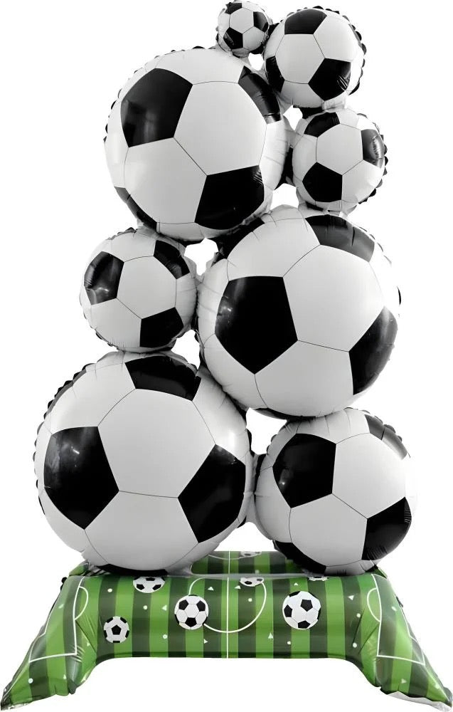 59” Stack of Soccer Balls Airloonz Foil Balloon