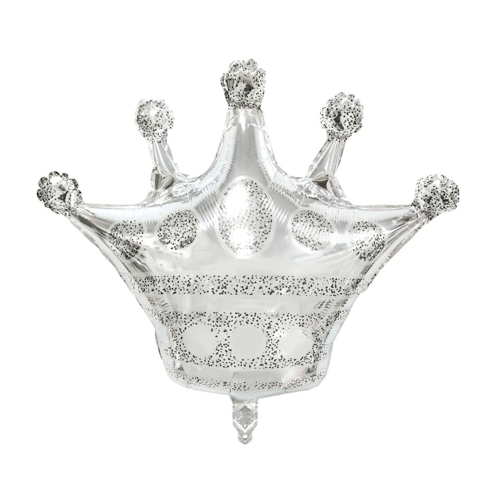 23” Silver Crown Jumbo Foil Balloon