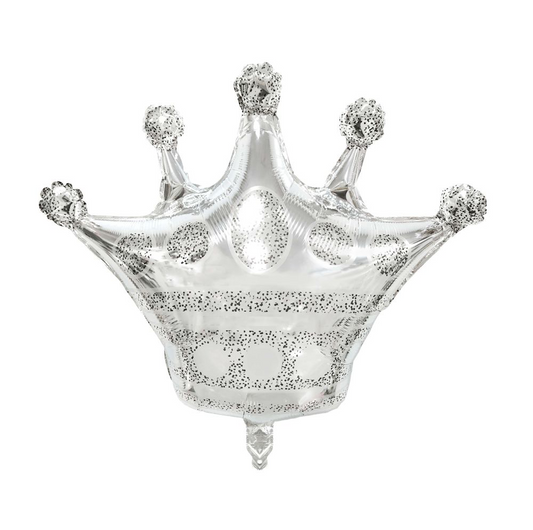 23” Silver Crown Jumbo Foil Balloon