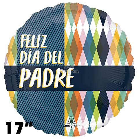 17” Feliz Día del Padre Retro Balloon