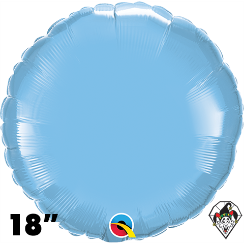 18" Pale Blue Circle Balloon