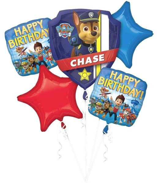 Paw Patrol Chase  Balloon Bouquet