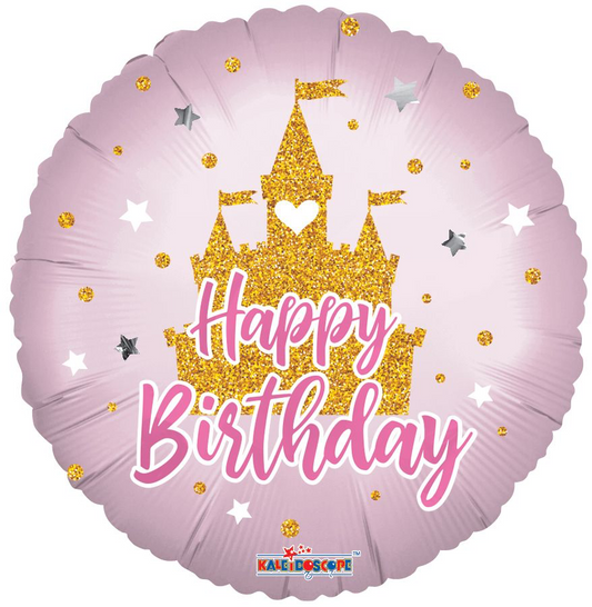 18" Happy Birthday Castle Balloon
