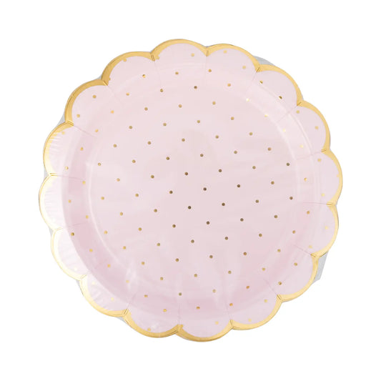 Princess Polka Dot Dinner Plate