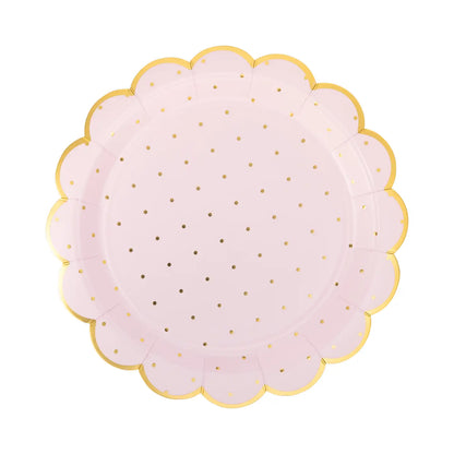 Princess Polka Dot Dinner Plate