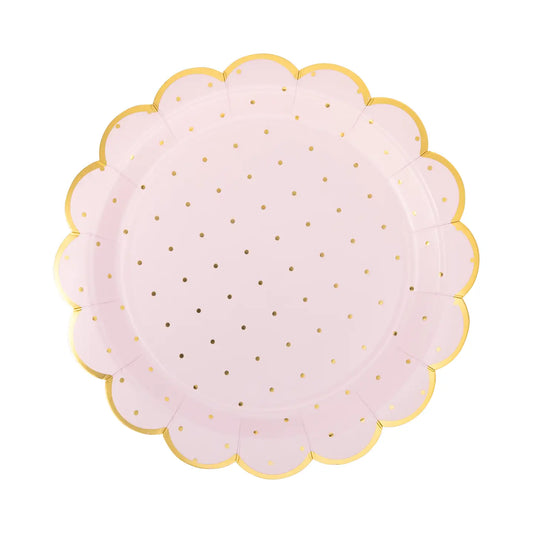 Princess Polka Dot Dinner Plate
