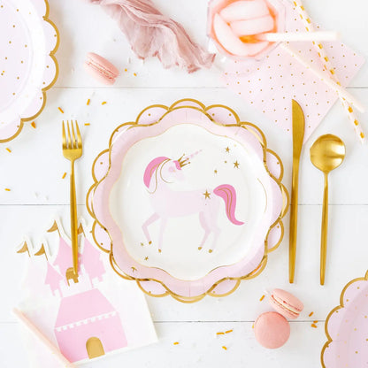 Princess Polka Dot Cocktail Napkin