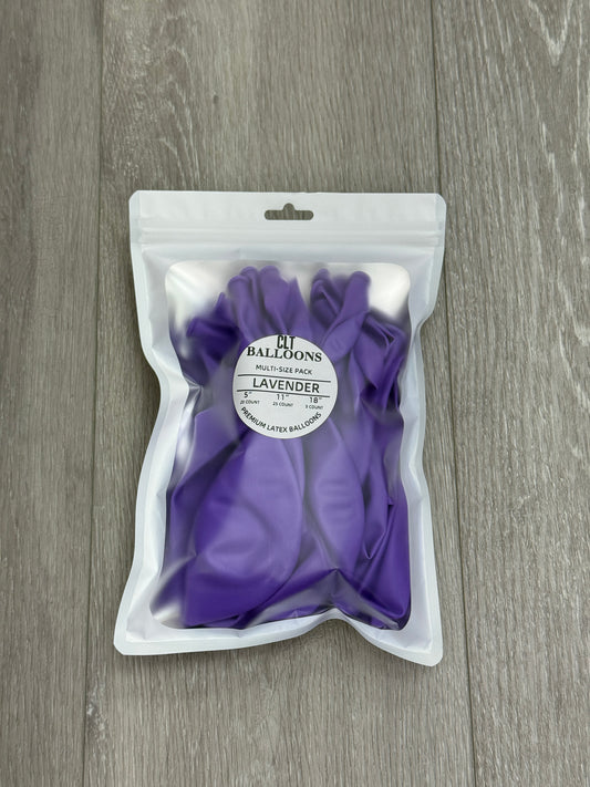 Lavender Balloon Multi-Size Pack