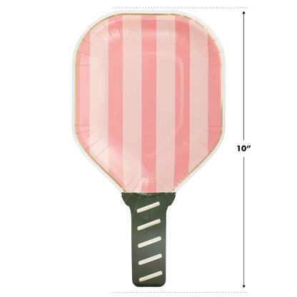 Pink Paddle Shaped Dinner Plate