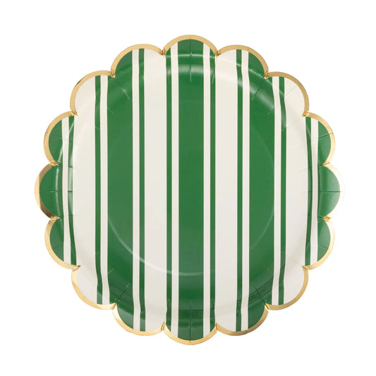 Tennis Striped Dinner Plate