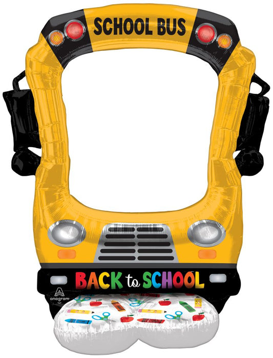 Back to School Selfie Bus Airloonz Foil Balloon