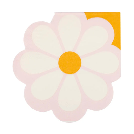 Disco Daisy Shaped Cocktail Napkin