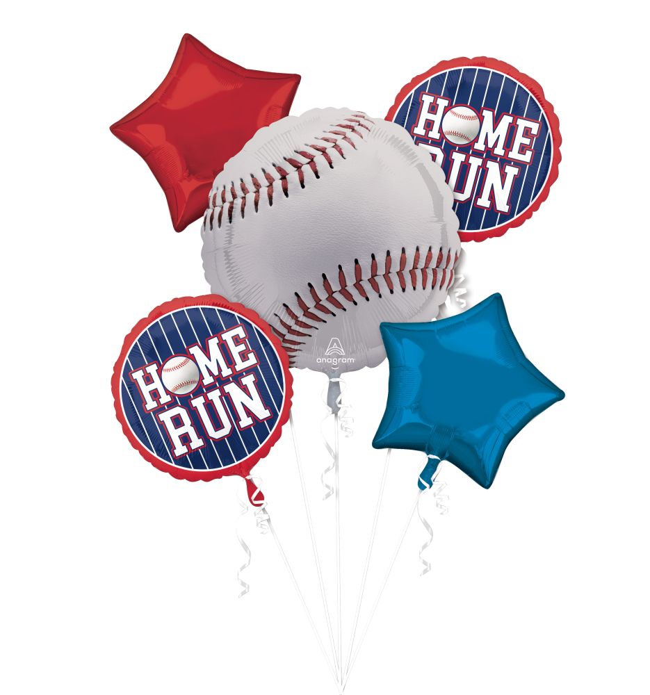 Baseball Home Run Balloon Bouquet