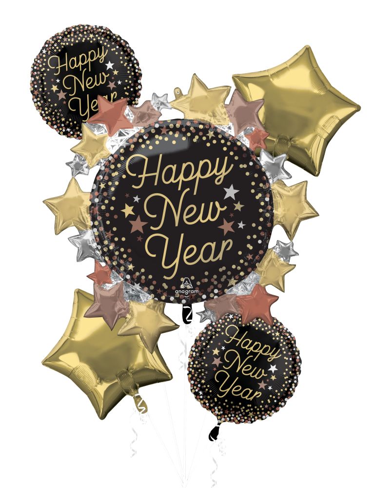 Happy New Year Balloon Bouquet