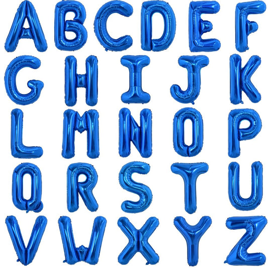 16” Royal Blue Letter Foil Balloon Convergram Air Filled