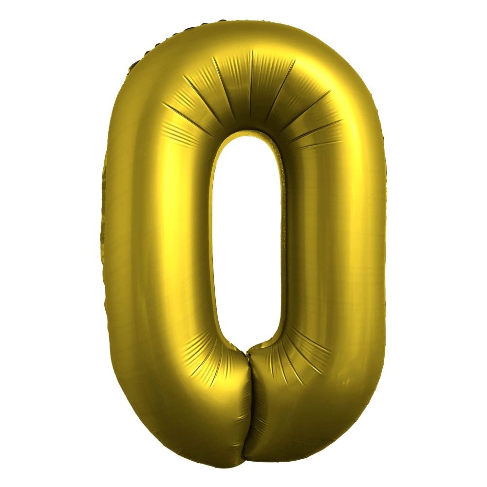 Airise Chrome Gold Number Foil Balloon