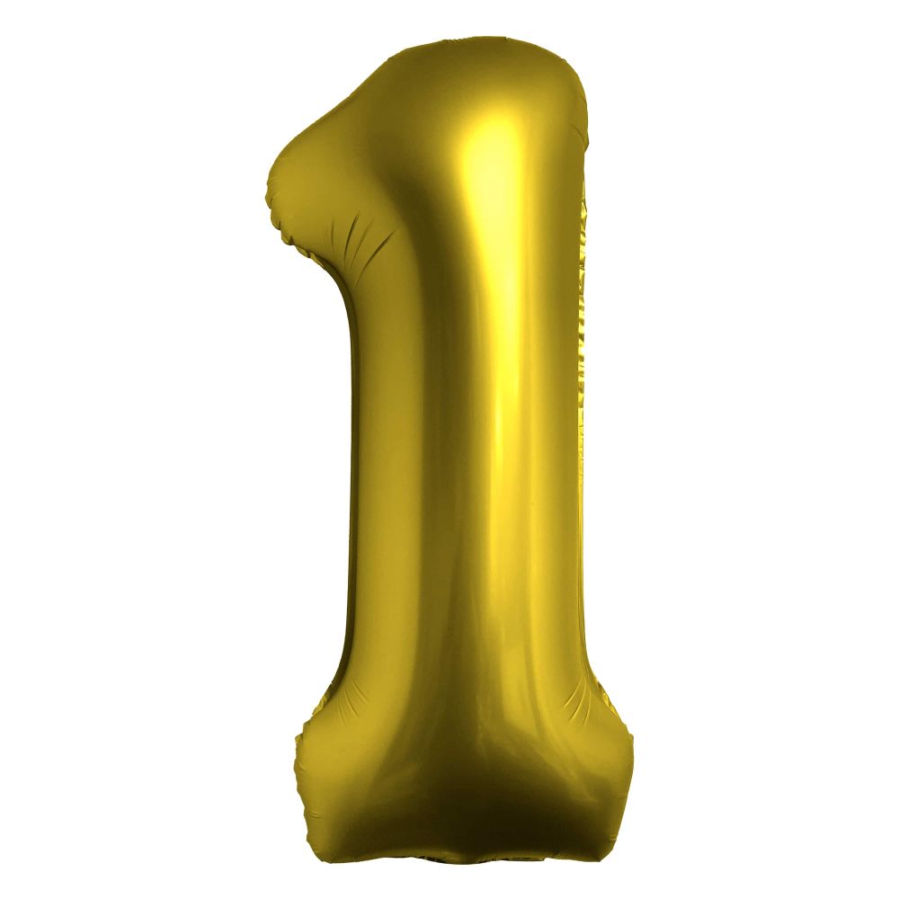 Airise Chrome Gold Number Foil Balloon