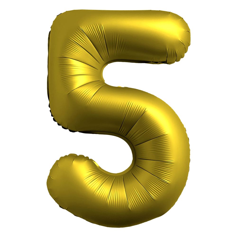 Airise Chrome Gold Number Foil Balloon