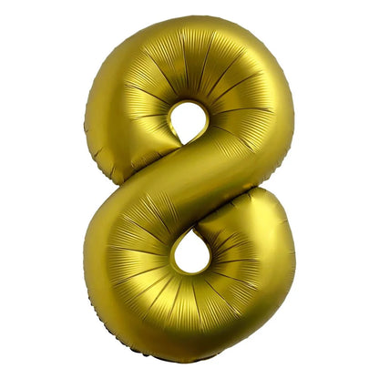 Airise Chrome Gold Number Foil Balloon