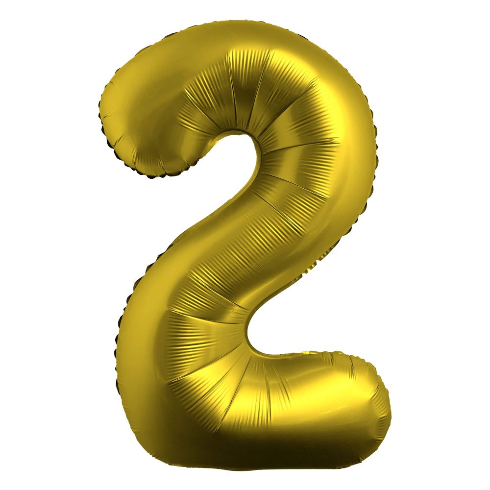 Airise Chrome Gold Number Foil Balloon