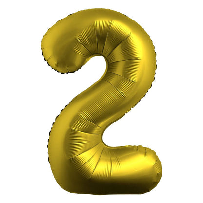 Airise Chrome Gold Number Foil Balloon