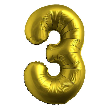 Airise Chrome Gold Number Foil Balloon