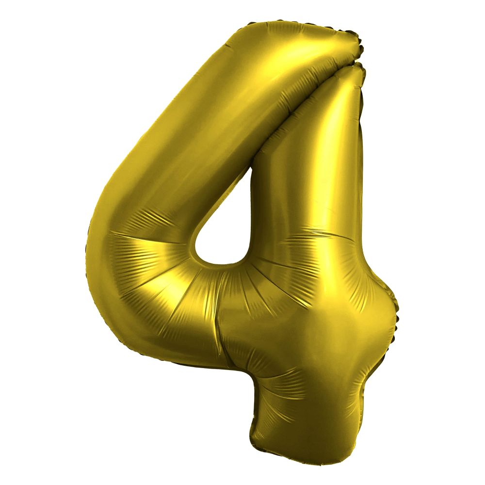 Airise Chrome Gold Number Foil Balloon