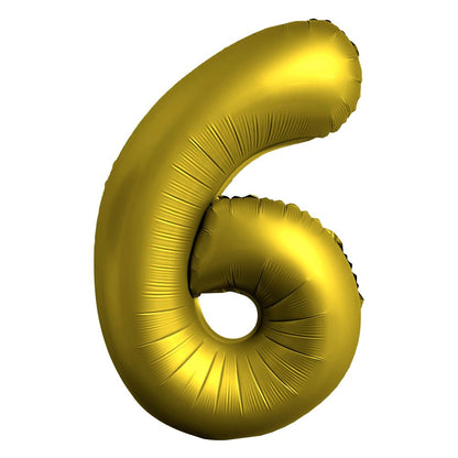 Airise Chrome Gold Number Foil Balloon