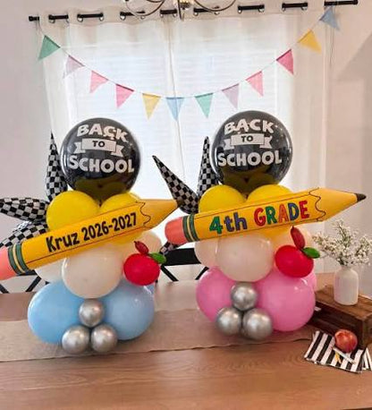 Back-to-School Balloon Stacks