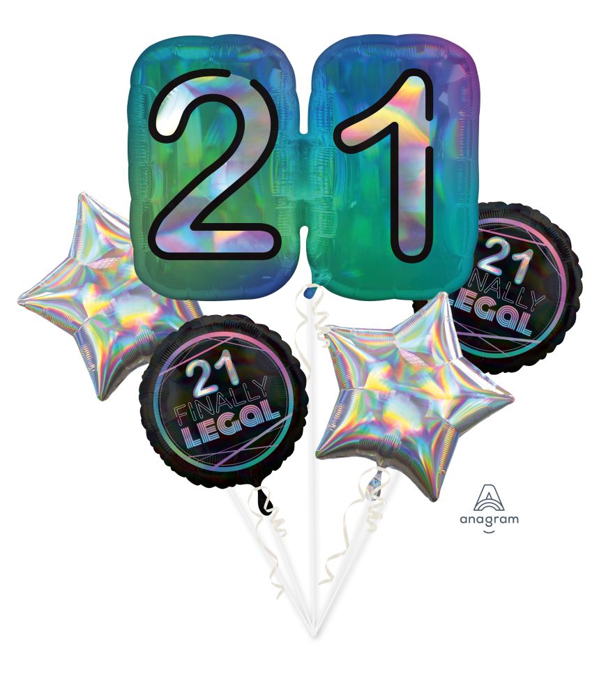 21st Balloon Bouquet Finally Legal Milestone