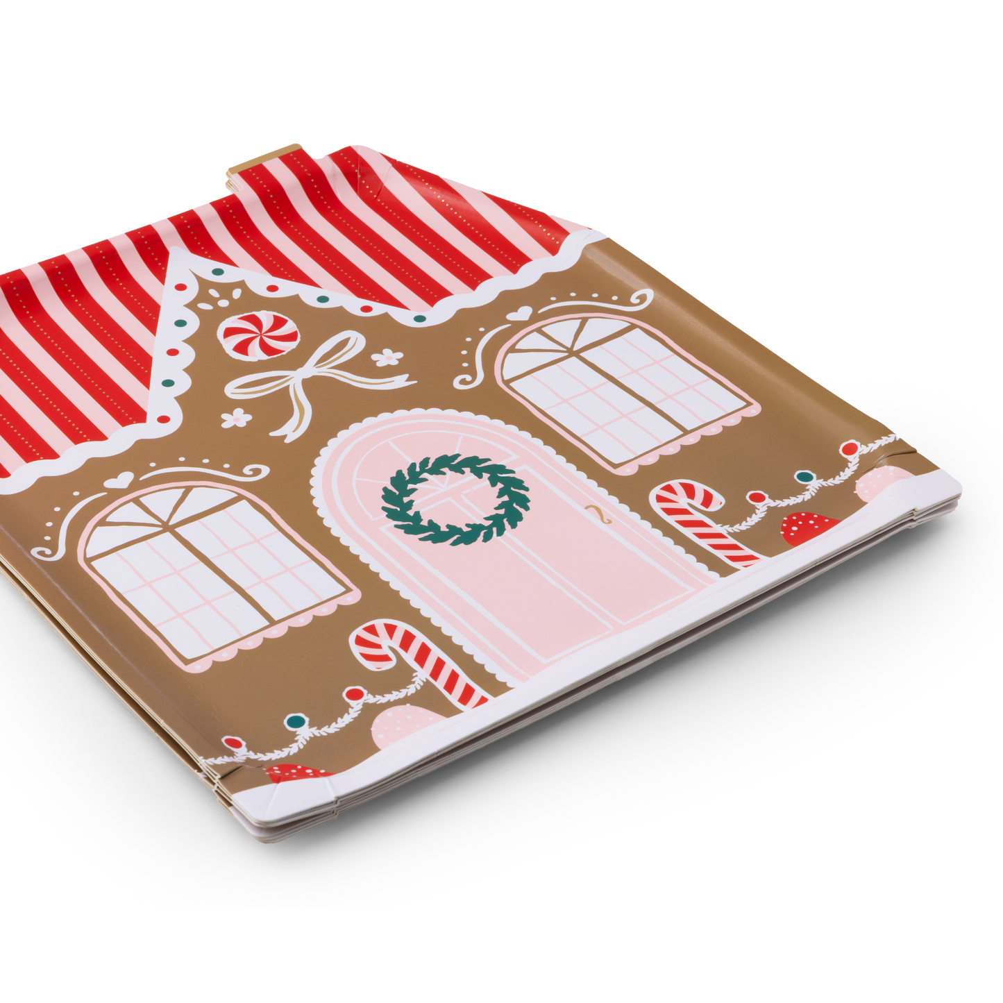 SWEET GINGERBREAD HOUSE LARGE PLATES