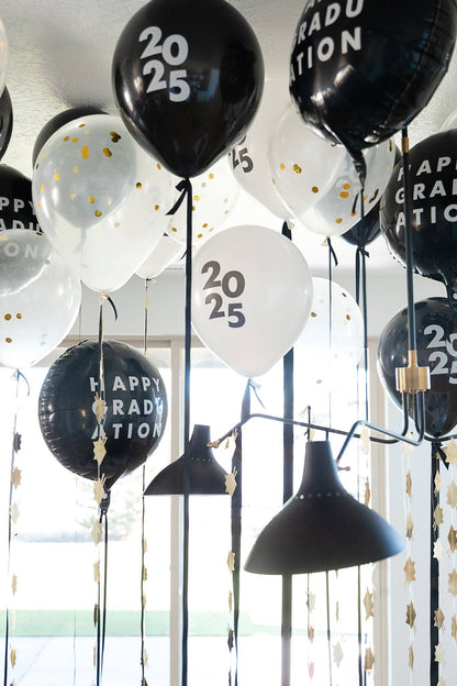 HAPPY GRADUATION BLACK FOIL BALLOON