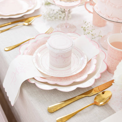Pembroke Small Pink Floral Dessert Plate