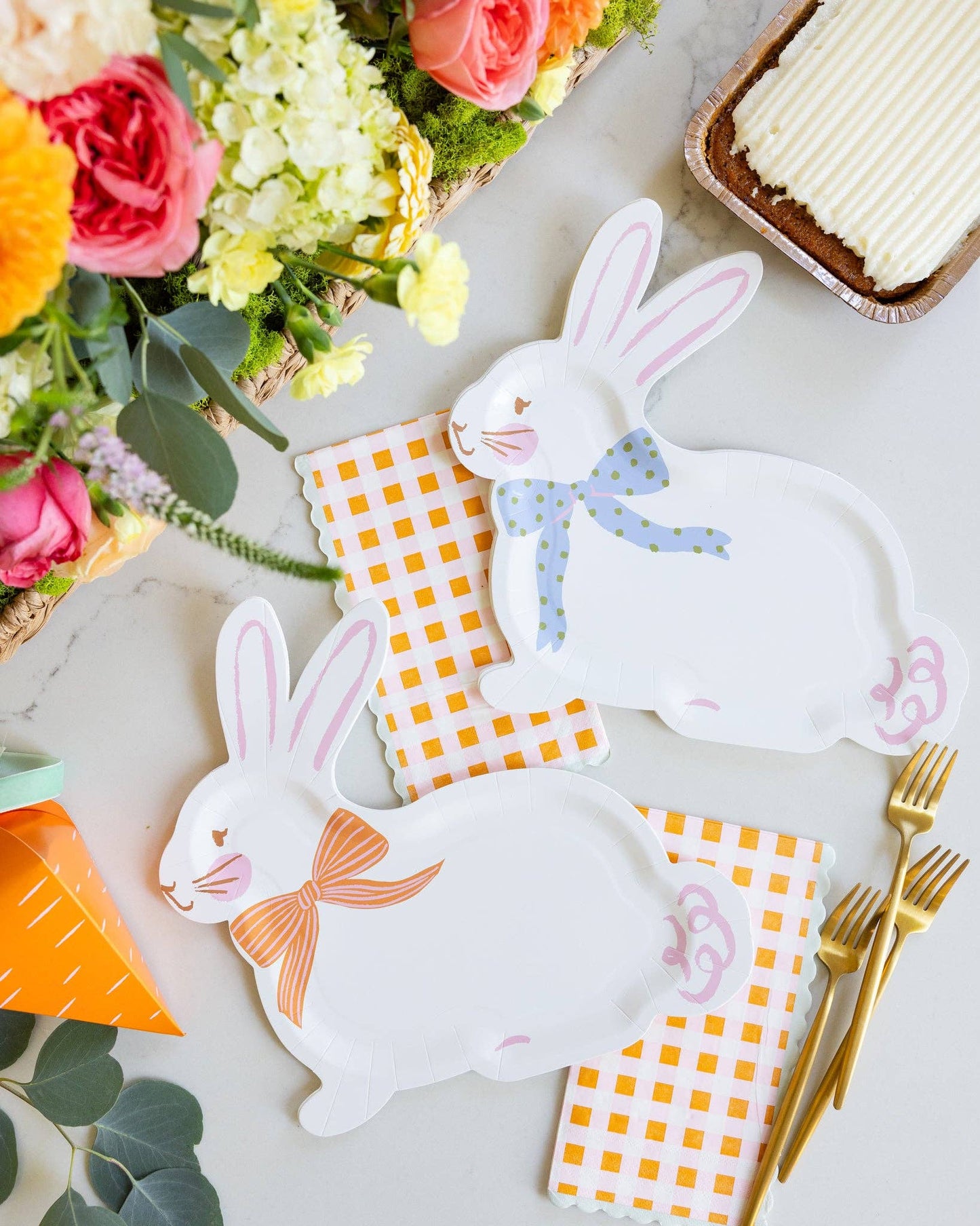 Bunny Shaped Plate Set