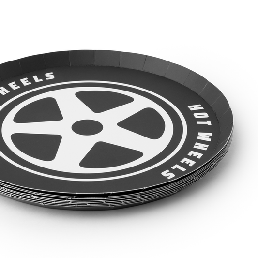 HOT WHEELS™ BLACK SMALL PLATES Bonjour Fête